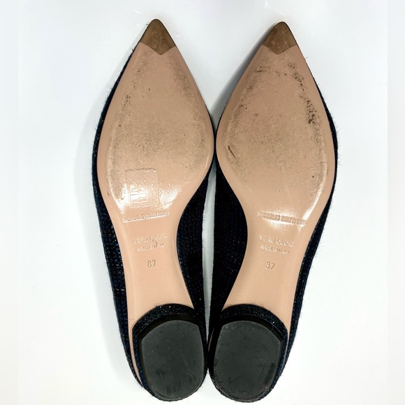 Nicholas Kirkwood Beya Loafers Black Navy Metallic Weave Size 37 - Picture 4 of 8